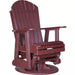 LuxCraft 2' Adirondack Swivel Glider Chair in red