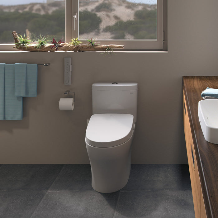 TOTO Aquia IV One-Piece Dual Flush WASHLET+ and Auto Flush Ready Toilet, CST646CEMFGNAT40#01