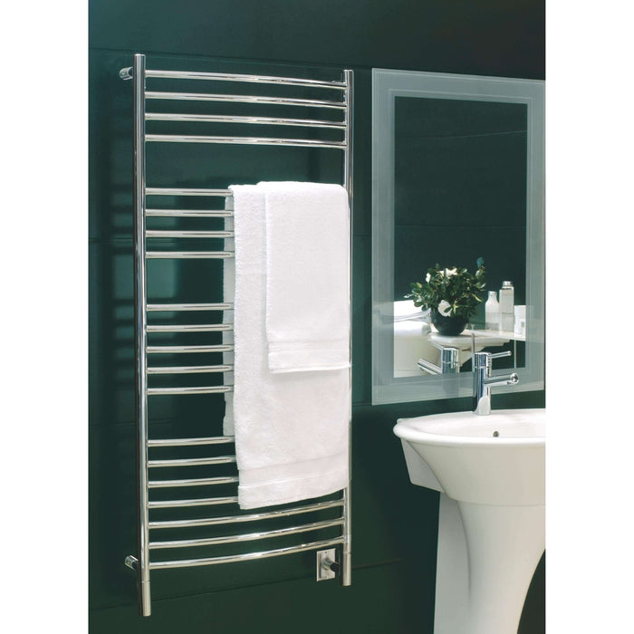 Amba Jeeves D Curved Hardwired Towel Warmer  - 20.5"w x 53"h