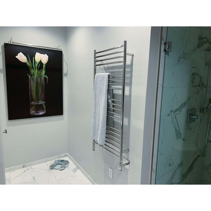 Amba Jeeves D Straight Hardwired Towel Warmer  - 20.5"w x 53"h