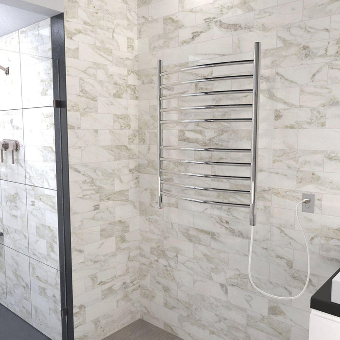 Amba Radiant Curved Plug in Towel Warmer - 23.75"w x 31.5"h
