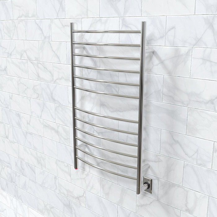 Amba Radiant Large Hardwired Curved Towel Warmer - 23.6"w x 41.3"h