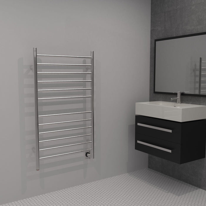 Amba Radiant Large Hardwired Straight Towel Warmer - 23.6"w x 41.3"h