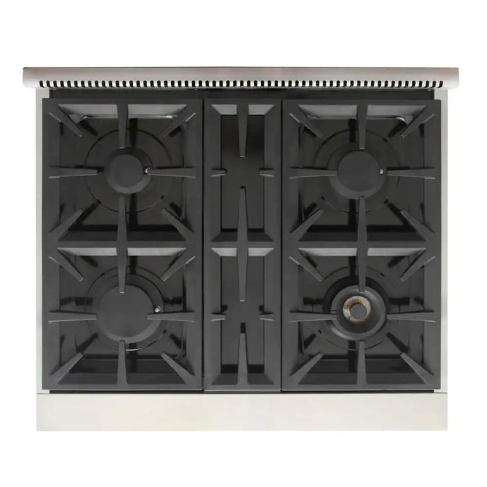 Kucht 30-Inch Propane Gas Range in Stainless Steel with Blue Knob (KFX300/LP-B)