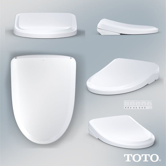 TOTO S7A WASHLET+ Bidet Toilet Seat, EWATER+ Bowl and Wand Cleaning, Auto Open and Close