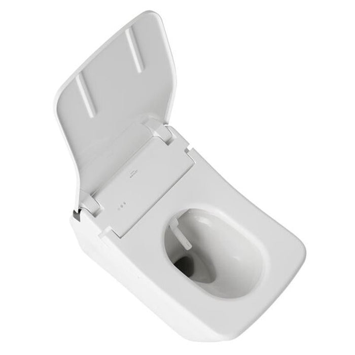 TOTO SP Wall-Hung Square-Shape Toilet with SX Bidet Seat and DuoFit In-Wall 1.28 and 0.9 GPF Dual Auto Flush Tank System - CWT449249CMFGA#MS