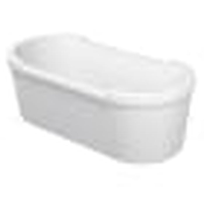 Duravit Starck 75" Free Standing Acrylic Soaking Tub with Center Drain and Overflow 700012000000090