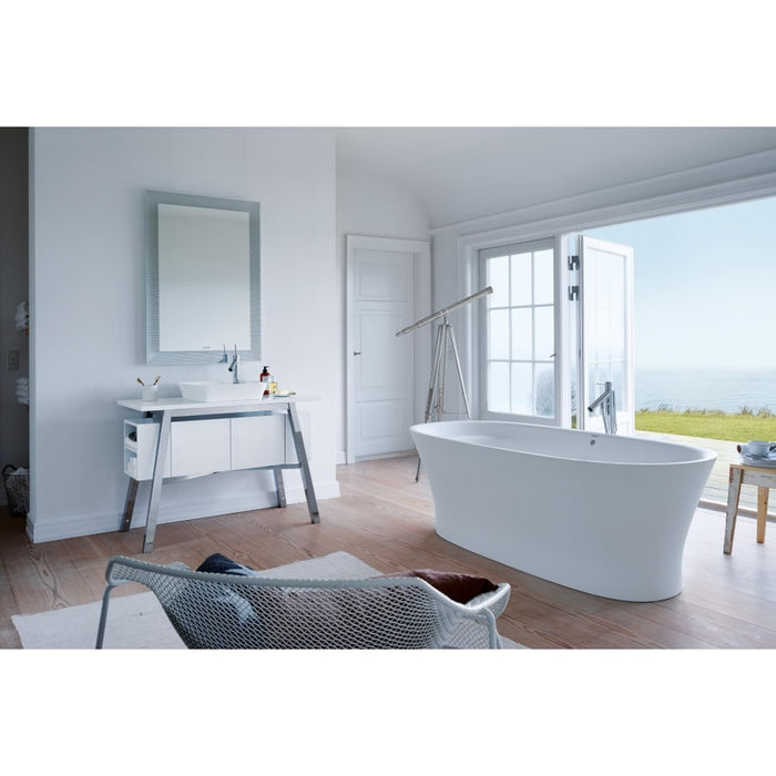 Duravit Cape Cod 73" Free Standing Resin Soaking Tub with Center Drain and Overflow 700330000000090