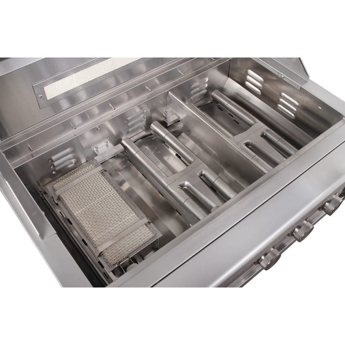 EdgeStar 89000 BTU 36 Inch Wide Natural Gas Built-In Grill with Insulated Jacket and Double Access Doors- GRL360IBKITNG