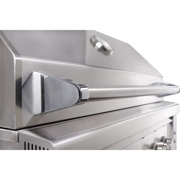 EdgeStar 89000 BTU 36 Inch Wide Natural Gas Built-In Grill with Insulated Jacket and Double Access Doors- GRL360IBKITNG