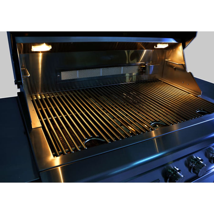 EdgeStar 89000 BTU 36 Inch Wide Natural Gas Built-In Grill with Insulated Jacket and Double Access Doors- GRL360IBKITNG