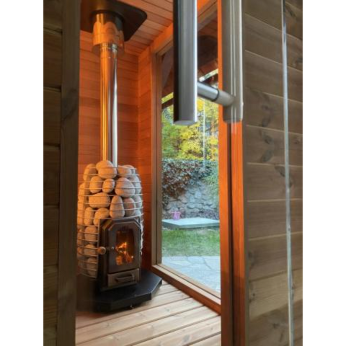 Huum Sauna Wood Stove Chimney Set, Thru-Ceiling