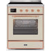 ILVE - Majestic II Series - 30 Inch Electric Freestanding Single Oven Range (UMI30NE3) - Antique White Copper