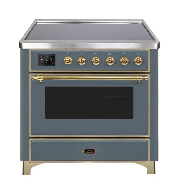 ILVE 36" Majestic II Series Electric Induction and Electric Oven Range with 5 Elements (UMI09NS3)