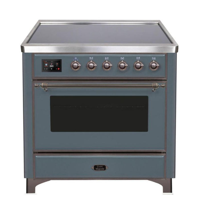 ILVE 36" Majestic II Series Electric Induction and Electric Oven Range with 5 Elements (UMI09NS3)