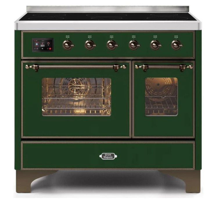 ILVE 40 Inch Majestic II Induction Range with 6 Elements, Triple Glass Cool Door- UMDI10NS3