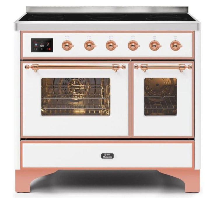 ILVE 40 Inch Majestic II Induction Range with 6 Elements, Triple Glass Cool Door- UMDI10NS3