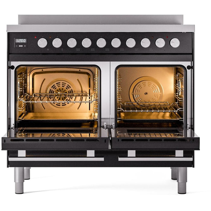 ILVE 40" Professional Plus II Induction Range with 6 Elements, Triple Glass Door - UPDI406WMP