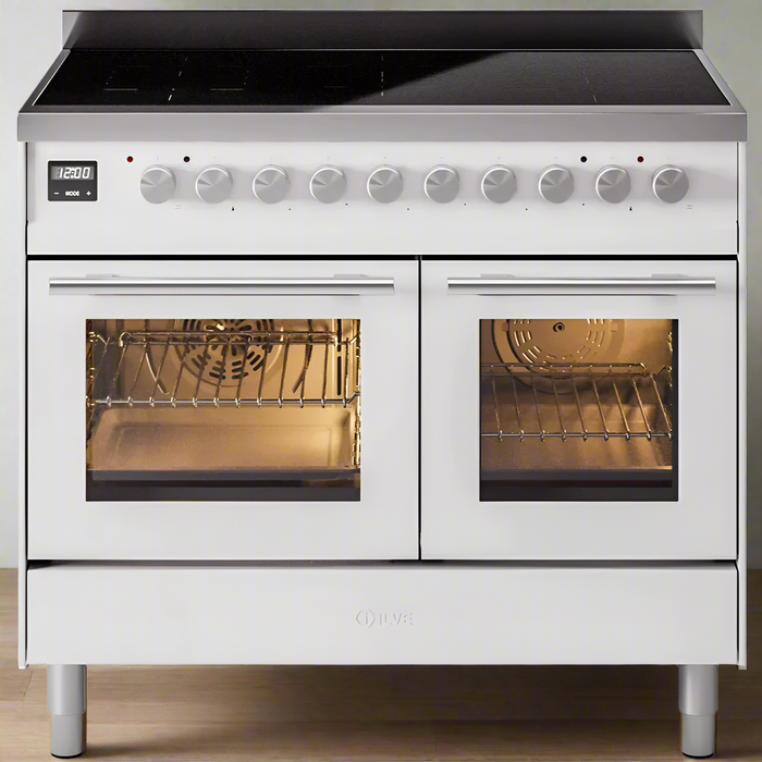 ILVE 40" Professional Plus II Induction Range with 6 Elements, Triple Glass Door - UPDI406WMP