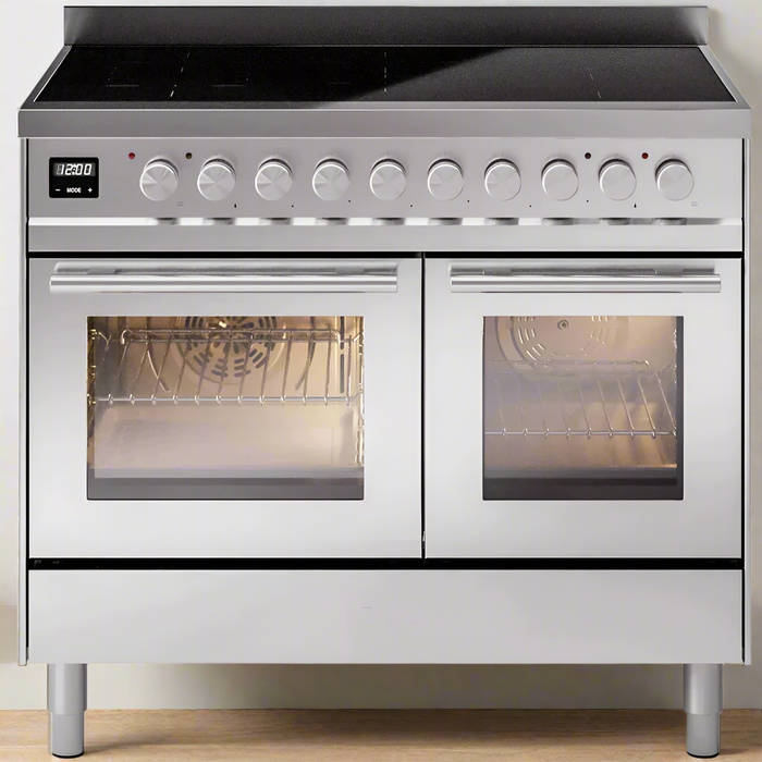 ILVE 40" Professional Plus II Induction Range with 6 Elements, Triple Glass Door - UPDI406WMP