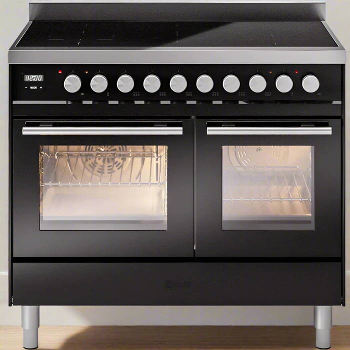 ILVE 40" Professional Plus II Induction Range with 6 Elements, Triple Glass Door - UPDI406WMP