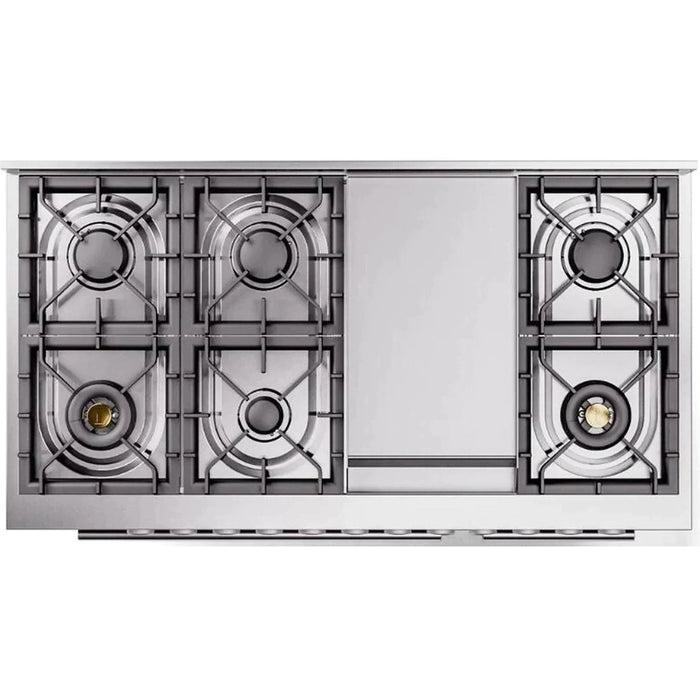 ILVE 48-Inch Professional Plus II Dual Fuel Range with 8 Sealed Burner - UP48FWMP