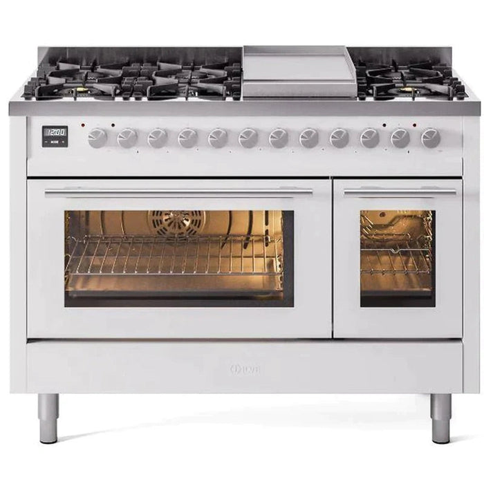 ILVE 48-Inch Professional Plus II Dual Fuel Range with 8 Sealed Burner - UP48FWMP