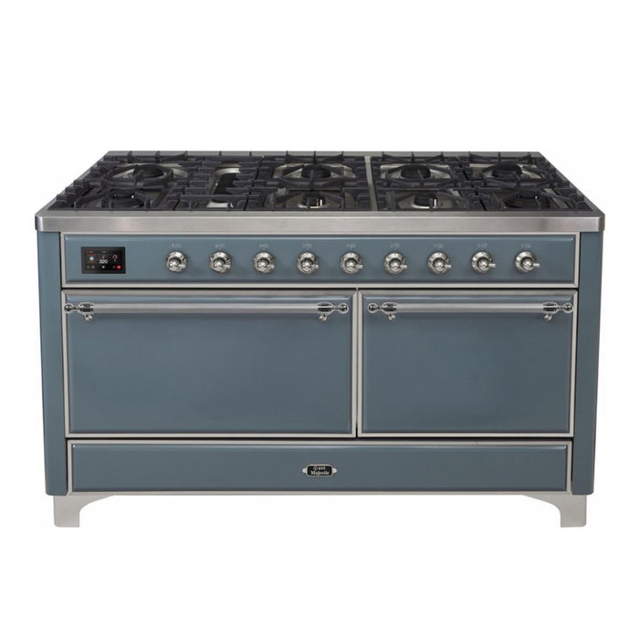 ILVE Majestic II Series 60 Inch Dual Fuel Freestanding Range Gas/Propane (UM15FDQNS3)