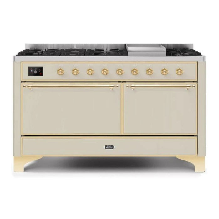 ILVE Majestic II Series 60 Inch Dual Fuel Freestanding Range Gas/Propane (UM15FDQNS3)