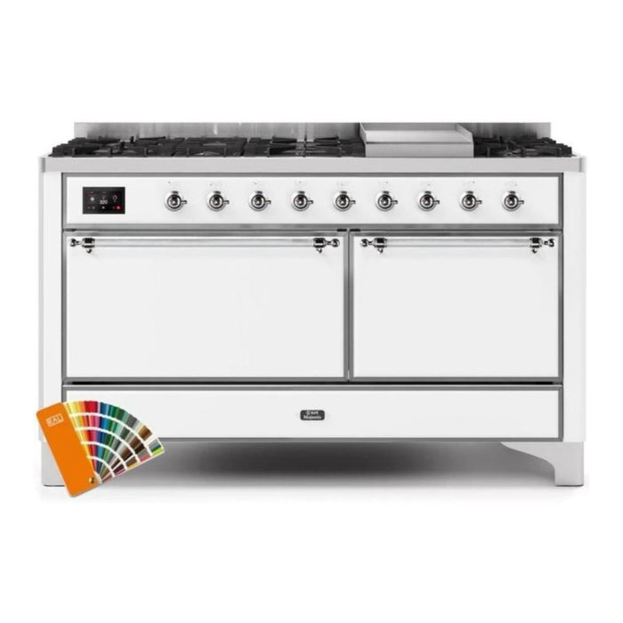 ILVE Majestic II Series 60 Inch Dual Fuel Freestanding Range Gas/Propane (UM15FDQNS3)