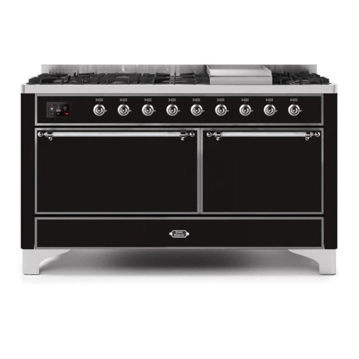 ILVE Majestic II Series 60 Inch Dual Fuel Freestanding Range Gas/Propane (UM15FDQNS3)