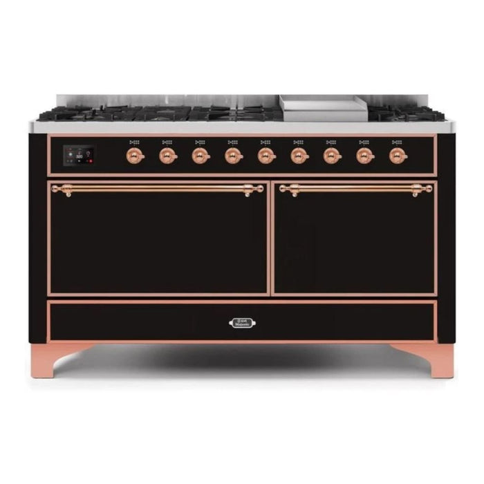 ILVE Majestic II Series 60 Inch Dual Fuel Freestanding Range Gas/Propane (UM15FDQNS3)