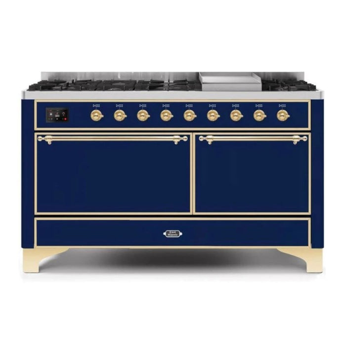 ILVE Majestic II Series 60 Inch Dual Fuel Freestanding Range Gas/Propane (UM15FDQNS3)