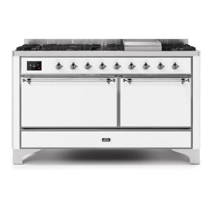 ILVE Majestic II Series 60 Inch Dual Fuel Freestanding Range Gas/Propane (UM15FDQNS3)