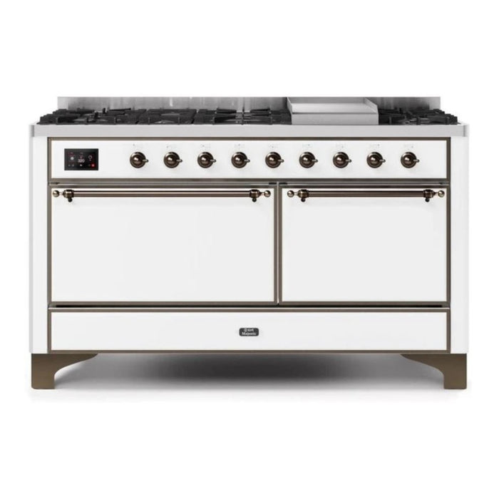 ILVE Majestic II Series 60 Inch Dual Fuel Freestanding Range Gas/Propane (UM15FDQNS3)