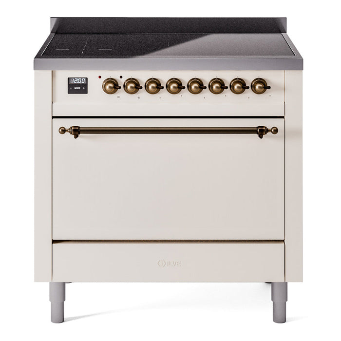 ILVE Nostalgie II 36" Electric Range with 6 Induction Elements Solid Door - UPI366QNMP