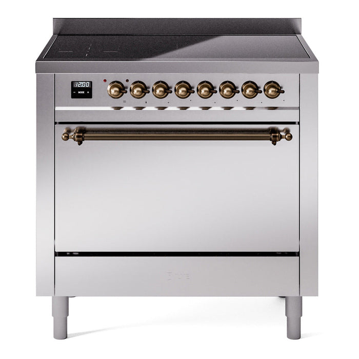 ILVE Nostalgie II 36" Electric Range with 6 Induction Elements Solid Door - UPI366QNMP