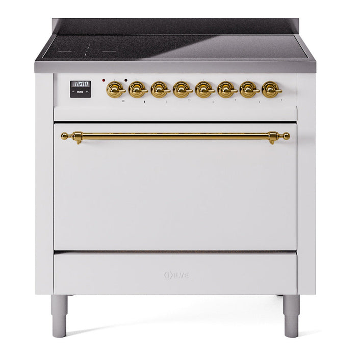 ILVE Nostalgie II 36" Electric Range with 6 Induction Elements Solid Door - UPI366QNMP