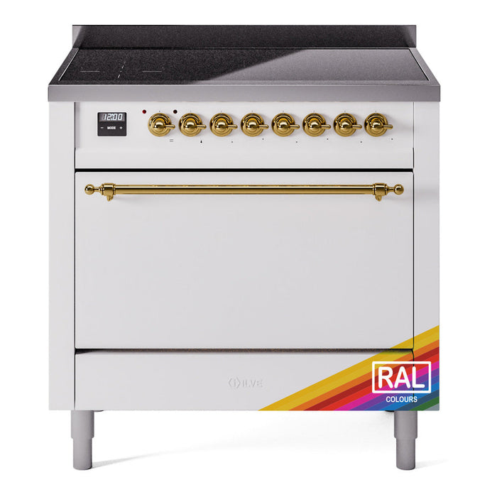 ILVE Nostalgie II 36" Electric Range with 6 Induction Elements Solid Door - UPI366QNMP