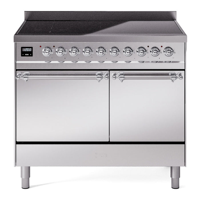 ILVE Nostalgie II 40" Electric Range with 6 Induction Elements Solid Door - UPDI406QNMP