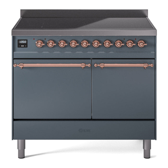 ILVE Nostalgie II 40" Electric Range with 6 Induction Elements Solid Door - UPDI406QNMP