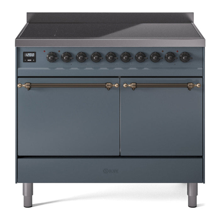 ILVE Nostalgie II 40" Electric Range with 6 Induction Elements Solid Door - UPDI406QNMP