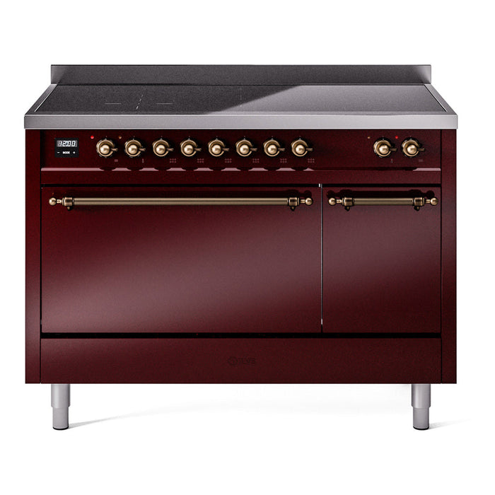 ILVE Nostalgie II 48" Induction Range with 6 Elements, Solid Door - UPI486QNMP