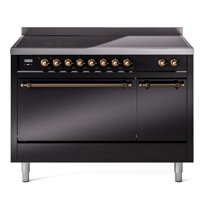 ILVE Nostalgie II 48" Induction Range with 6 Elements, Solid Door - UPI486QNMP