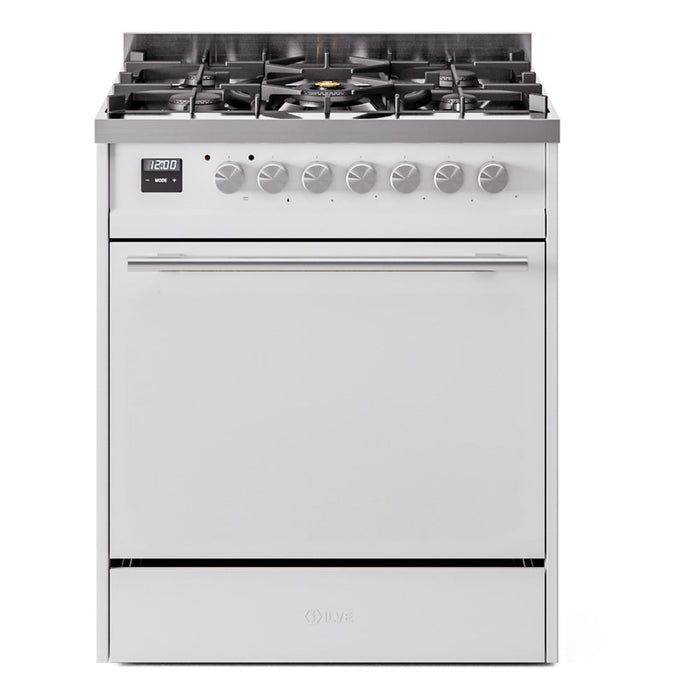 ILVE Professional Plus II 30″ Dual Fuel Range with Solid Door - UP30QMP