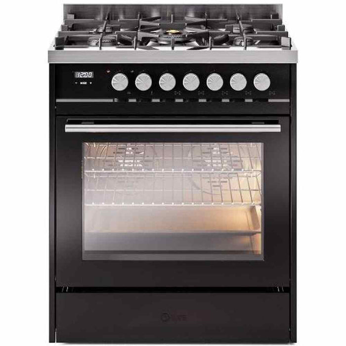 ILVE 30" Professional Plus II Dual Fuel Range with 5 Sealed Burners, Triple Glass Door - UP30WMP
