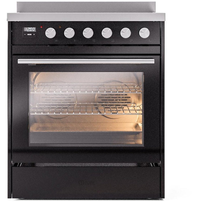ILVE 30" Professional Plus II Induction Range with 4 Elements, Triple Glass Door - UPI304WMP
