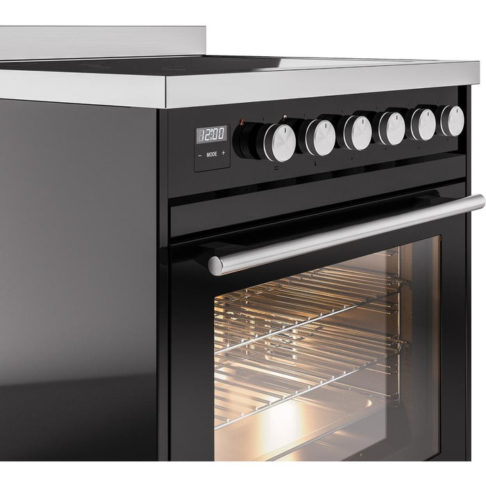 ILVE 30" Professional Plus II Induction Range with 4 Elements, Triple Glass Door - UPI304WMP