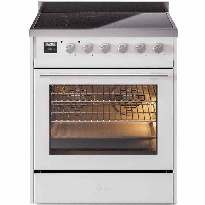 ILVE 30" Professional Plus II Induction Range with 4 Elements, Triple Glass Door - UPI304WMP