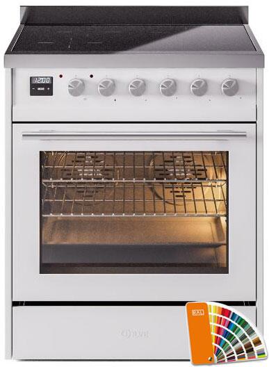 ILVE 30" Professional Plus II Induction Range with 4 Elements, Triple Glass Door - UPI304WMP